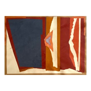 MCM Master Barbara Beck 1974 Paper Collage For Sale