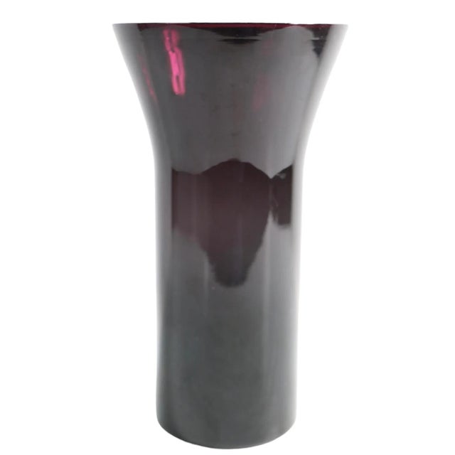 Kaj Franck Purple Glass Mid Century Vase After Kaj Franck For Sale - Image 4 of 6