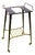 Metal Service Cart with Grille Shelf and Wheels For Sale