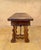 1930s Low Rustic Walnut Console Table with Two Drawers and Iron Stretcher For Sale - Image 6 of 9