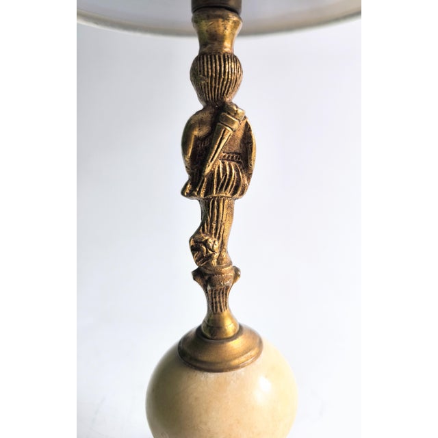 1940s Italian Neoclassical-Style Bronze Lamp (Circa 1920–1950) For Sale - Image 6 of 15