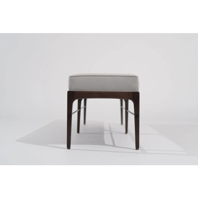 Linear Bench in Dark Walnut Series 72 by Stamford Modern For Sale In New York - Image 6 of 12