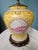 Vintage Chinoiserie Yellow, Red and Gold Porcelain Ginger Jar Lamp For Sale - Image 4 of 7