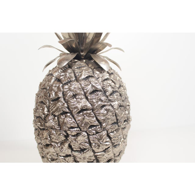Silver Vintage Pineapple Ice Bucket by Freddotherm, 1970s For Sale - Image 8 of 9