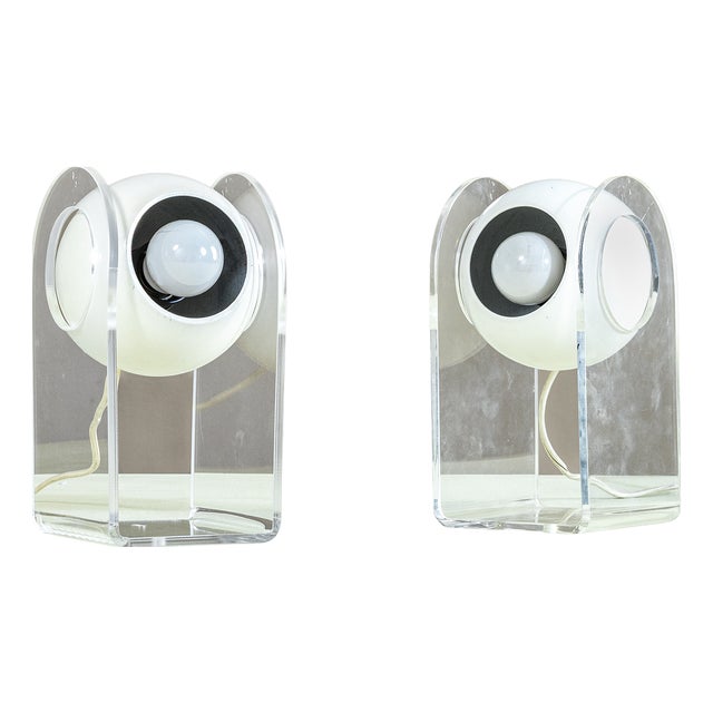 Model 540/P Table Lamps by Gino Sarfatti for Arteluce, 1968, Set of 2 For Sale