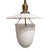 Glass Early 20th Century American Milk Glass Pendant Light Fixture For Sale - Image 7 of 12