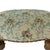 Mackenzie Childs Vintage 1993 MacKenzie-Childs Aurora Carved Leaf Footstool Tapestry Ottoman Accent For Sale - Image 4 of 17