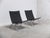 Wonderful pair of ‘PK22’ easy chairs designed by Poul Kjærholm in 1956. This is a beautiful black leather edition produced...