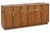 Brass Mid-Century Modern Brass Bound Walnut Credenza / Sideboard by Heritage For Sale - Image 8 of 9