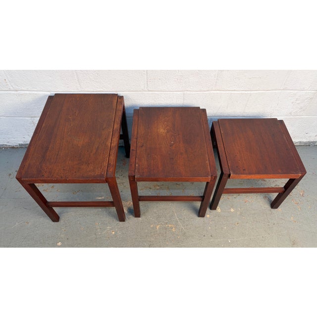 Mid-Century Modern Mid-Century Danish Rosewood Nesting Tables For Sale - Image 3 of 11