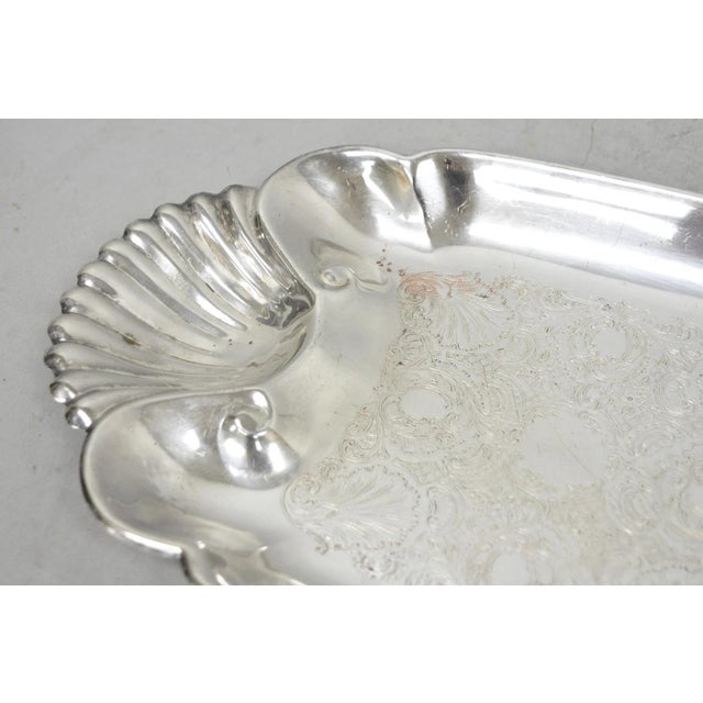 Vintage FB Rogers English Regency Style Silver Plated Candy Trinket Dish. Circa Mid 20th Century. Measurements: 1" H x...