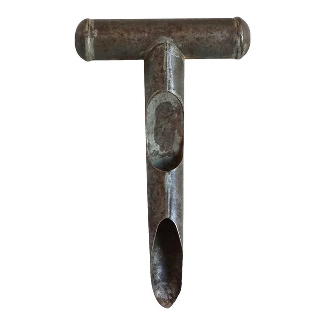 Primitive Toleware Tin Apple Corer For Sale