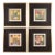 Set of 4 Vintage Modernist Floral Still Life Prints in Gilt Frames For Sale