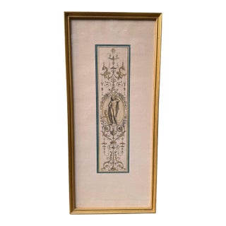 Vintage Greek Hand-Colored Lithograph, Man For Sale