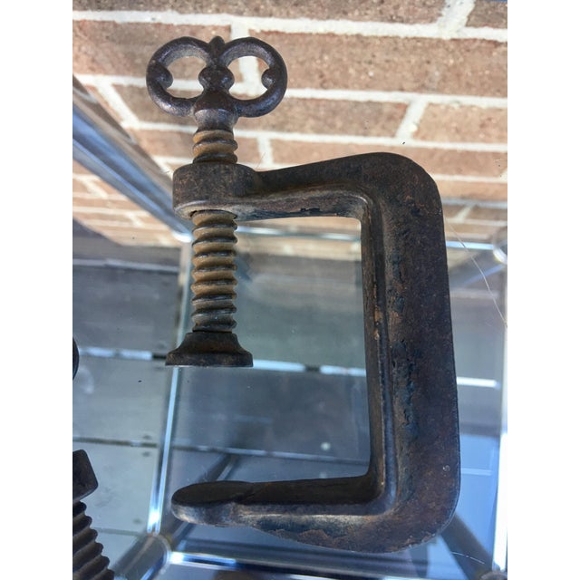 Antique Cast Iron Decorative Clamps Set of 3 Chairish