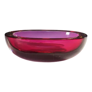Large Seguso Vetri d'Arte Murano Sommerso Glass Bowl 1960s