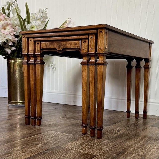Wood Vintage Vercelli Drexel End Tables For Sale - Image 7 of 14