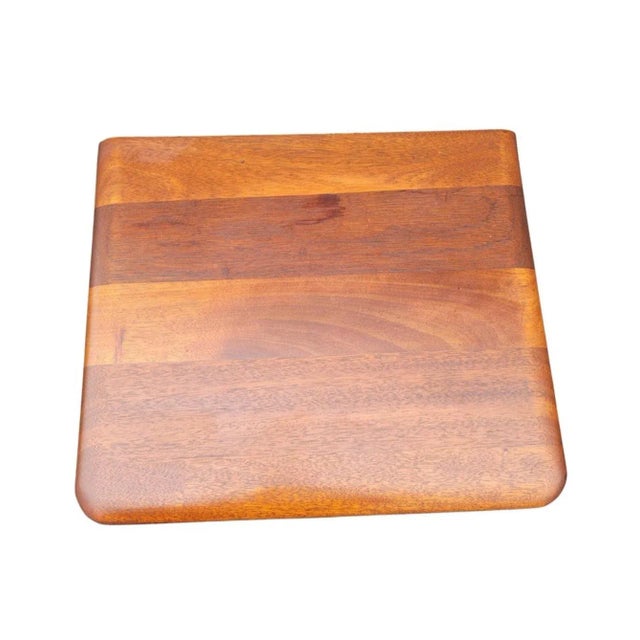 1960s Kling Factories Refinished Two-Tier Solid Mahogany Side Table For Sale In Washington DC - Image 6 of 7