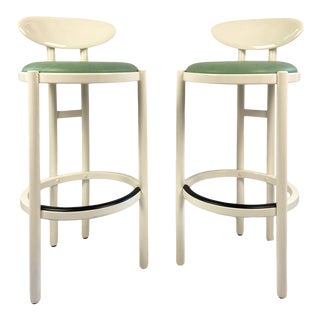 1970s Italian Barstools by Pozzi Milano - a Pair For Sale