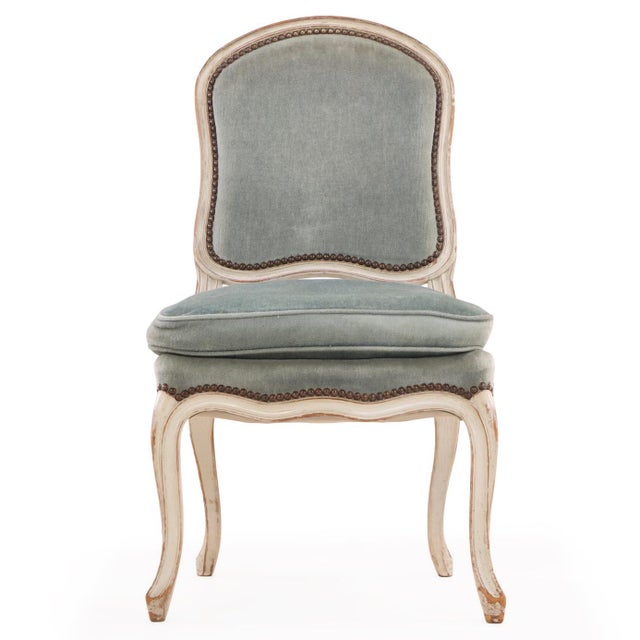 Set of 8 French Louis XV Style Painted Side Chairs, C. 1910 For Sale - Image 4 of 7