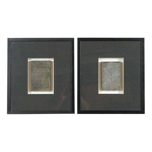 Arabic Writings in Modern Black Frames, Set of 2 For Sale - Image 9 of 9