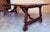 19th Spanish refectory desk table with solomonic legs and iron stretcher Original perfect condition Top table in perfect...