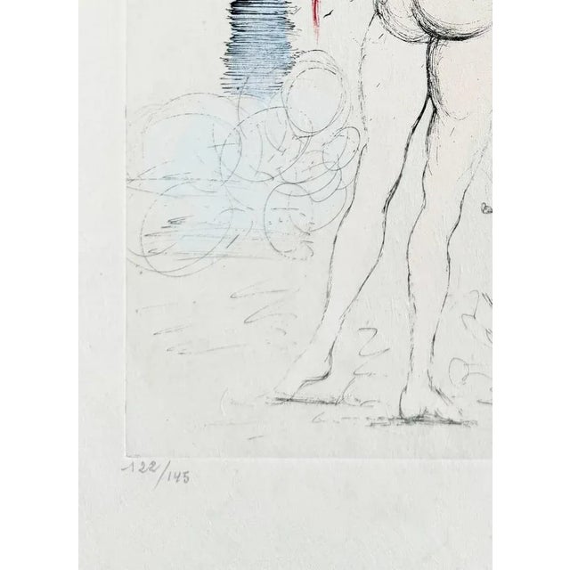 Salvador Dali, Femme, cheval et la mort, 1967, Etching, in Flawless conditions. Designed 1960 to 1969