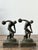 Metal Vintage Patinated Cast Brass Disc Thrower Bookends - A Pair For Sale - Image 7 of 12