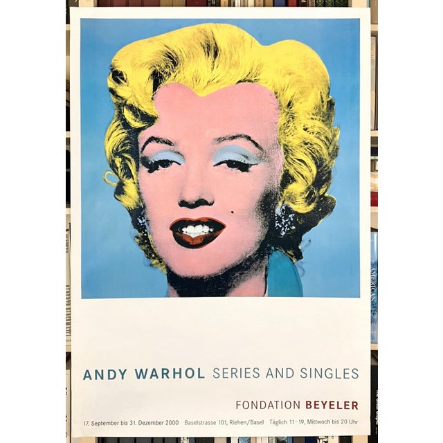 Andy Warhol Shot Blue Marilyn Original Large Swiss Exhibition Poster For Sale - Image 10 of 10