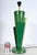 Large Postmodern Green Ceramic Table Lamp attributed to Francois Chatain, 1980s For Sale - Image 3 of 18