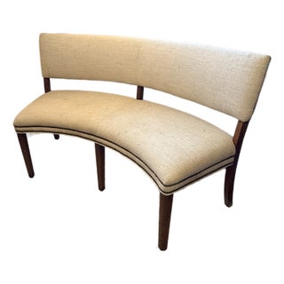 Curved Banquette From Michael Weiss For Sale