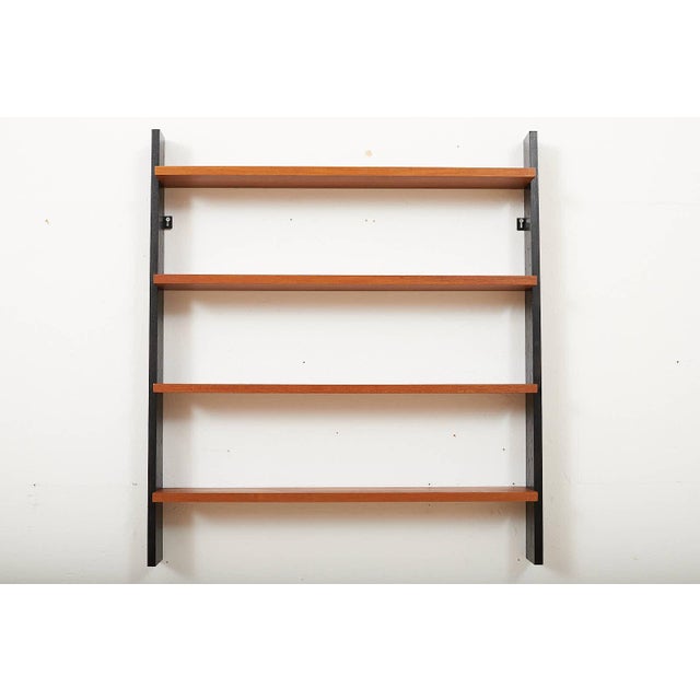 Wall Shelf in Teak by Dieter Waeckerlin for Idealheim, 1955 For Sale - Image 4 of 10