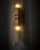 Gray Pair of Contemporary Venetian Smoked Glass and Brass Panel Sconces For Sale - Image 8 of 9