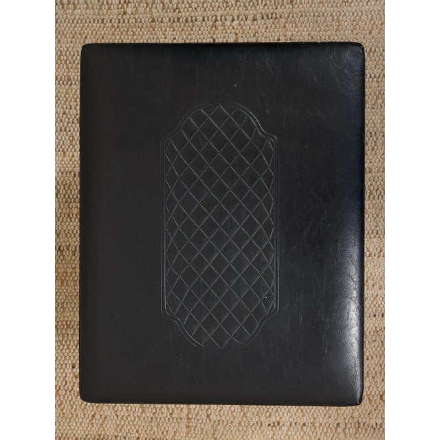 Mid-Century Modern Black Stool For Sale - Image 3 of 8