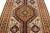 Ivory Vintage Handmade Persian Ivory Geometric Wool Rug 4'9" X 6'10" For Sale - Image 8 of 11