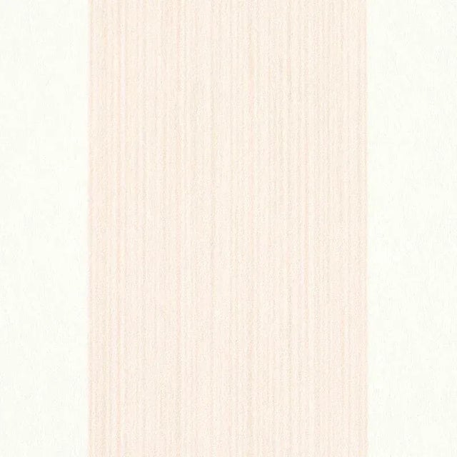 Transitional Schumacher Edwin Stripe Wide Wallpaper in Blush For Sale - Image 3 of 3
