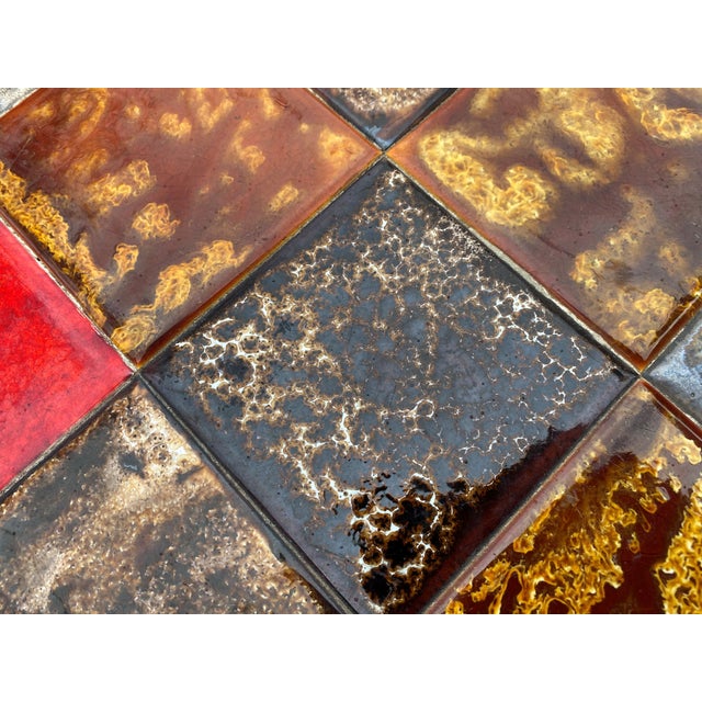 Round Coffee Table in Ceramic and Wrought Iron from Roche Bobois, 1970s For Sale - Image 17 of 18