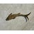 Brass Vintage Golden Fish Brooch For Sale - Image 8 of 12