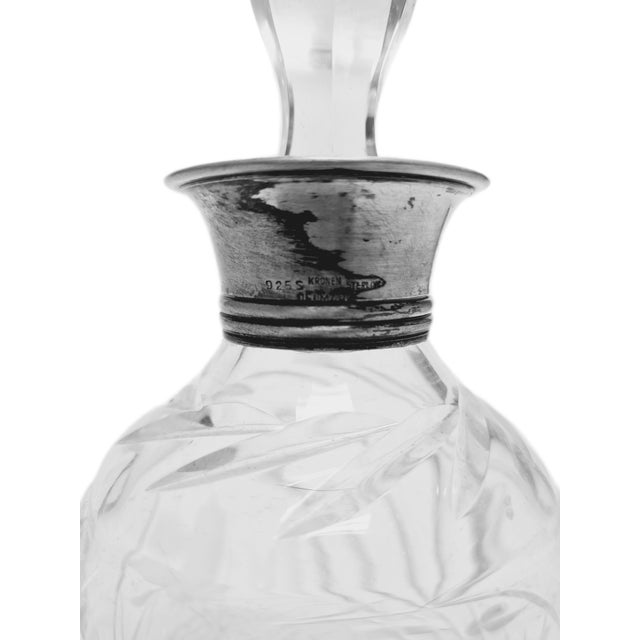Art Deco Crystal Silver Carafe, Denmark, 1930s For Sale - Image 14 of 17