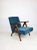 Vintage Denim Blue Armchair, 1970s For Sale - Image 10 of 10