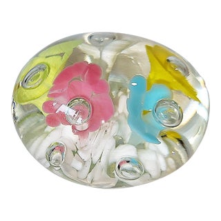 1970s St Clair Blown Glass Paperweight For Sale