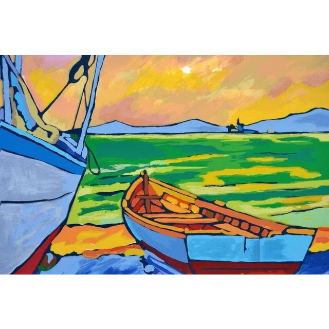 Abstract "Poezia Marina, Spain" Contemporary Abstract Landscape Print For Sale - Image 3 of 6