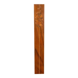1960s Roger Sloan Wall Pocket Vase With Inlaid Design For Sale