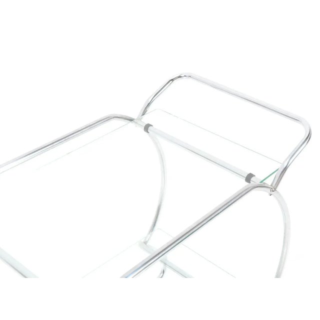 Art Deco Nickel-Plated Brass Serving Trolley, 1930s For Sale - Image 11 of 13