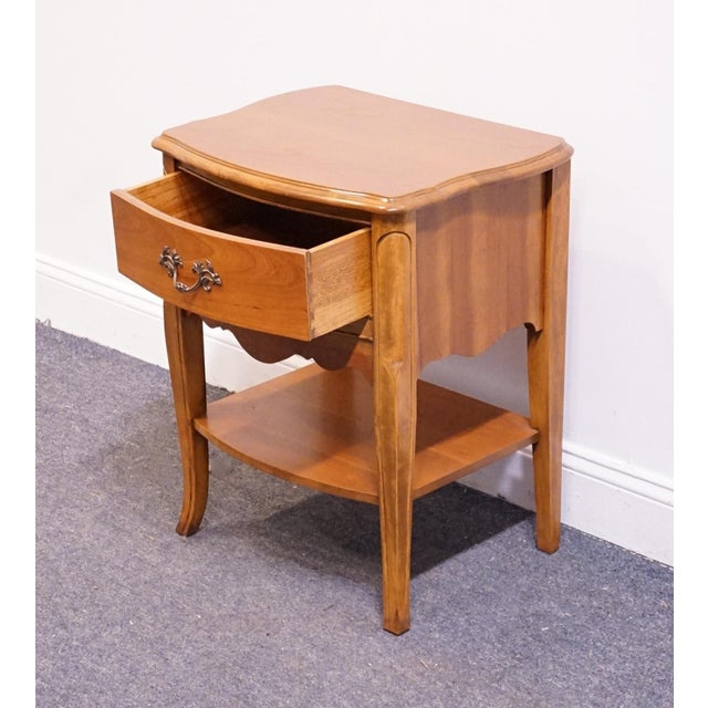 Bassett Furniture Solid Cherry Country French Provincial 22" Nightstand 5400-8960-980 For Sale In Kansas City - Image 6 of 12