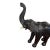 Mid 20th Century Leather Elephant Statue Safari Figure W/ Bone Tusks For Sale In Philadelphia - Image 6 of 9