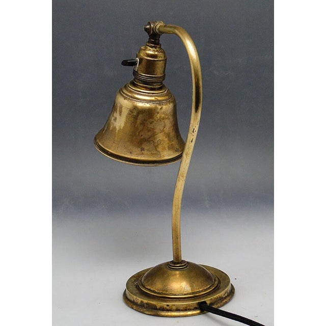 Goldenrod 20th Century Art Nouveau Bedside Table Lamp, 1890s For Sale - Image 8 of 9