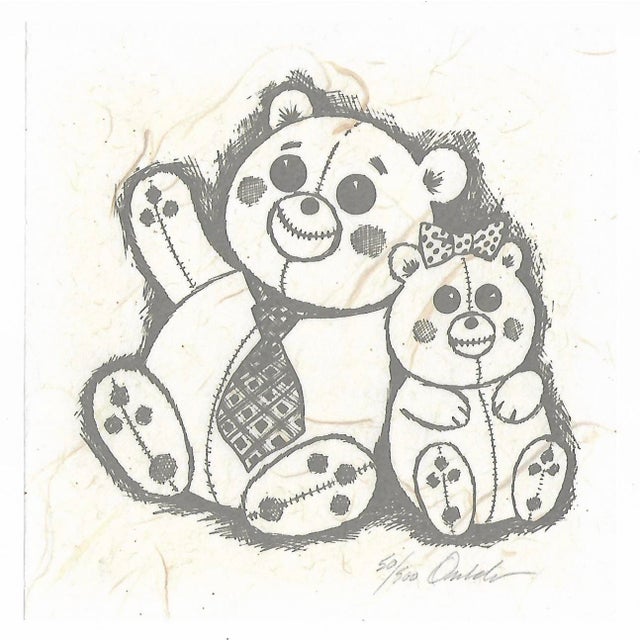 1970s James Francis Omohundro (1938-2016) teddy bears serigraph on paper, pencil signed and numbered 50 of 500. Combined...
