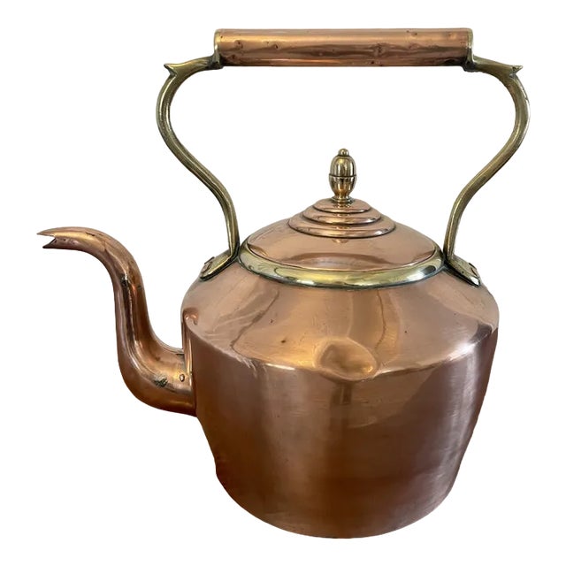 Antique George III Copper Kettle, 1800s For Sale