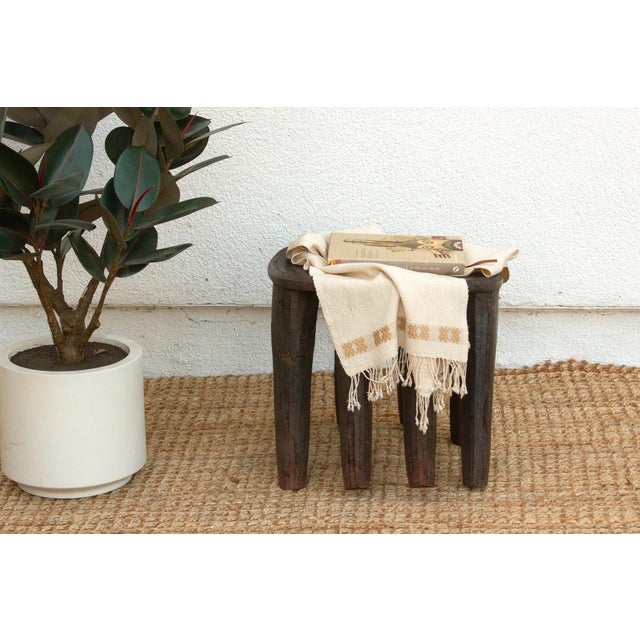 Brown Charming Old African Nupe Side Table For Sale - Image 8 of 8